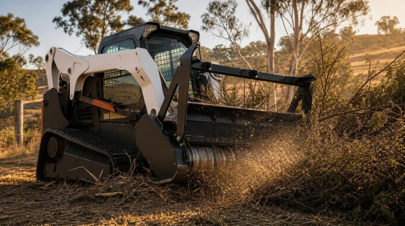 Land clearing contractor working in Bendigo, Central Victoria